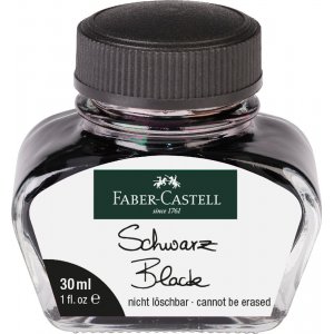 Bläck Glasflaska 30 ml - Svart Bläck Glasflaska 30 ml - Svart