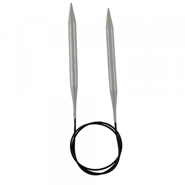 Rundstickor Basix Aluminium - 40 cm