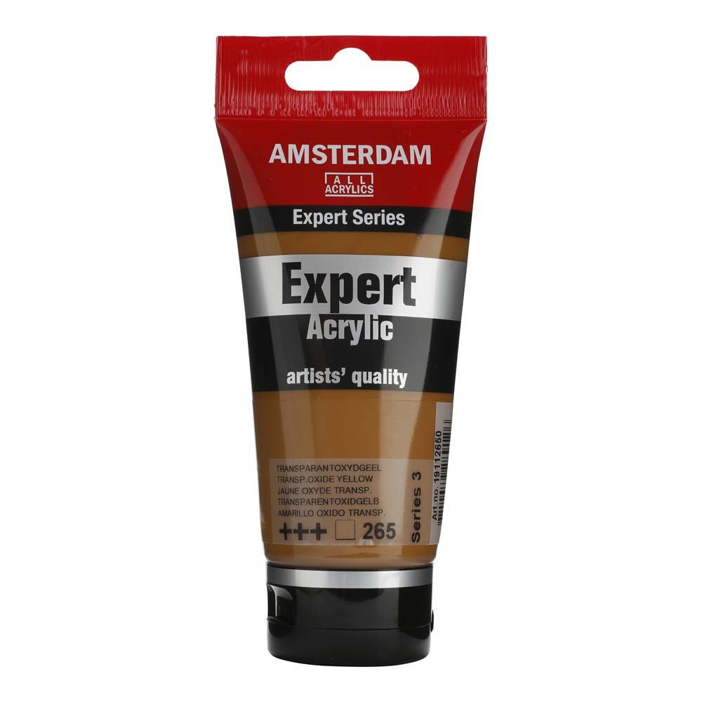 Amsterdam Acrylic Expert - 75 ml Transparent Oxidgul - Akrylfarver, Kunstnerfarver