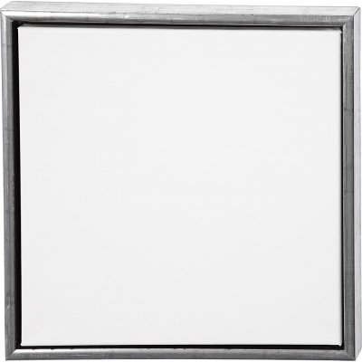 ArtistLine Canvas med ramme - antikk slv/hvit - 44x44 cm