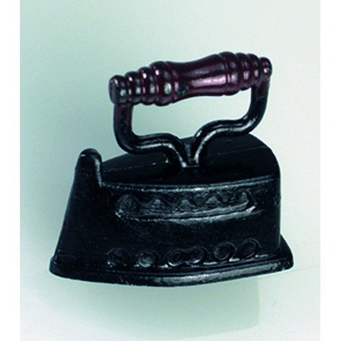 Miniatyr 2 x 2,5 cm - Strykjrn antikt