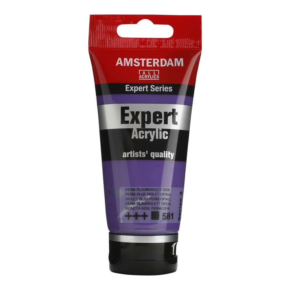 Amsterdam Acrylic Expert - 75 ml-Permanent Blå-Violet Uigennemsigtig - Akrylfarver, Kunstnerfarver