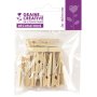 Träklämmor natur 47 mm, 12-pack Träklämmor natur 47 mm, 12-pack