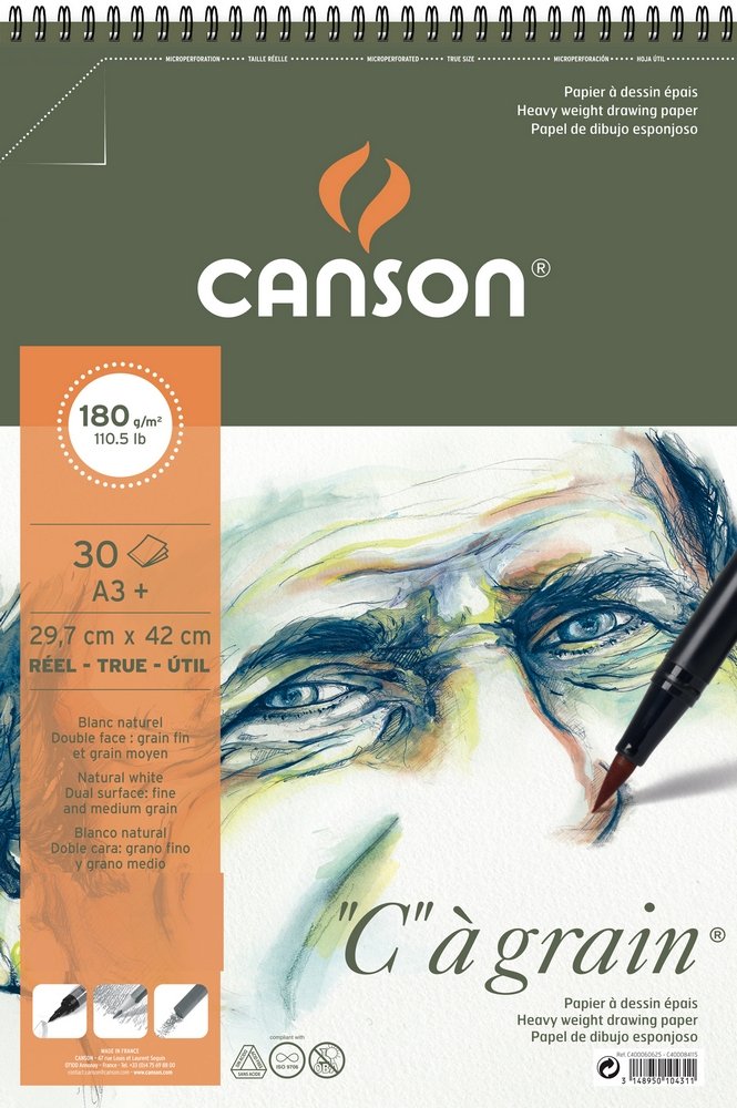 Skissepapper C á grain 180 g - A3+ - Tegneblokk, Blokk