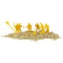 Kinetisk sand byggset 1100 g med formar, fordon och figurer - Kreativ lek