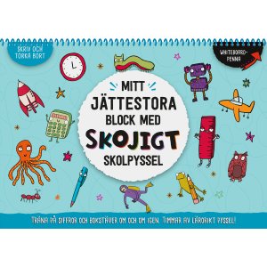Min digre notatbok med morsomme skoleaktiviteter - A3 med tavlepenn Min digre notatbok med morsomme skoleaktiviteter - A3 med tavlepenn