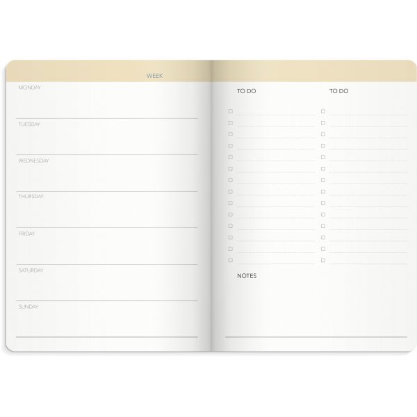 Week Planner undated - Blue Week Planner undated - Blue
