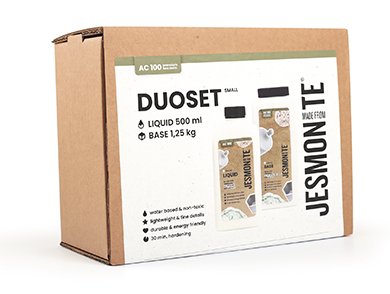 Jesmonite AC100 set 500 ml vätska och 1,25 kg bas Jesmonite AC100 set 500 ml vätska och 1,25 kg bas