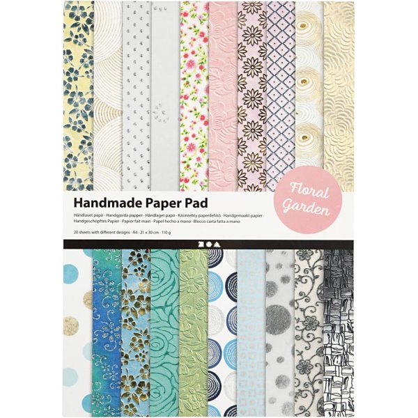 Handgjort Papper - A4 - 20 ark Handgjort Papper - A4 - 20 ark