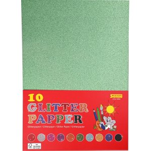 Glitterpapper FSC� A4 - 10 f�rger