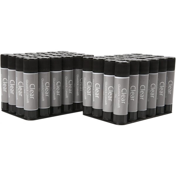 Clear Limstift - rund - 10 g - 48 st Clear Limstift - rund - 10 g - 48 st