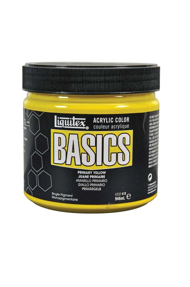 Akrylfärg Liquitex 946 ml - 410 Primary yellow - Akrylfärger, Konstnärsfärger