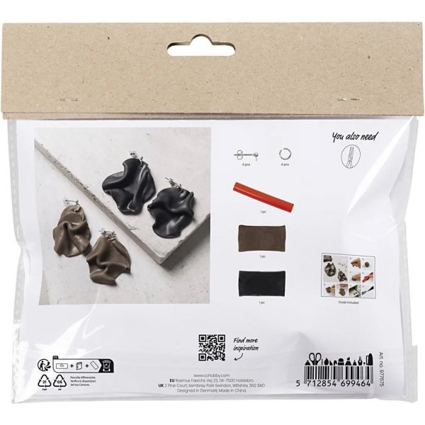 Mini DIY Kit Smycken, Vikta örhängen Mini DIY Kit Smycken, Vikta örhängen