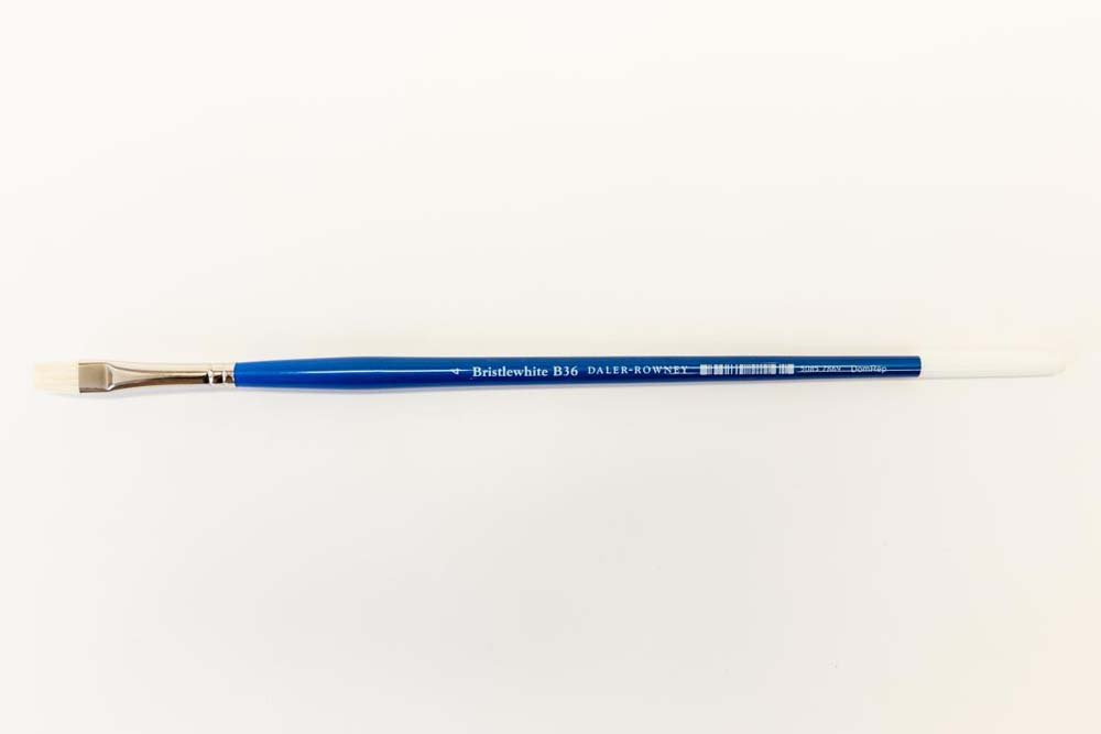 Pig Brush Brush Bristlewhite 36 Short Flat - nr. 4 - Akrylpensler, Pensler