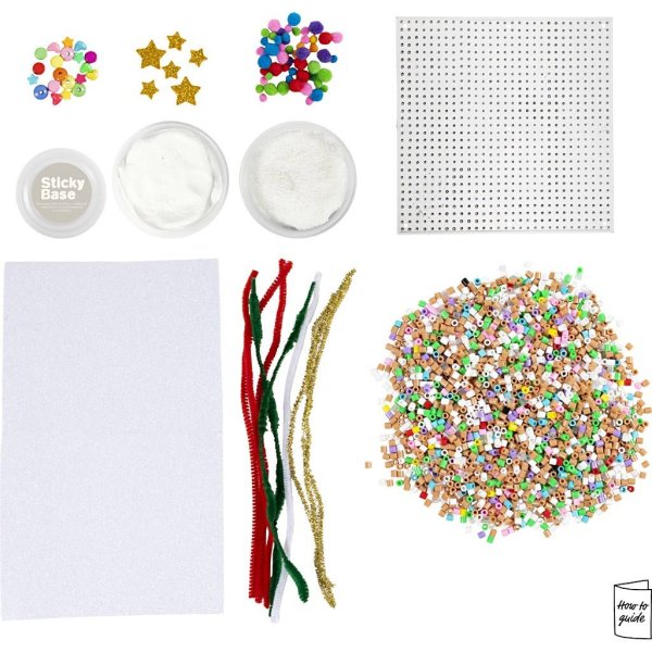 DIY-sæt Rørperler Julehus blandede farver DIY-sæt Rørperler Julehus blandede farver