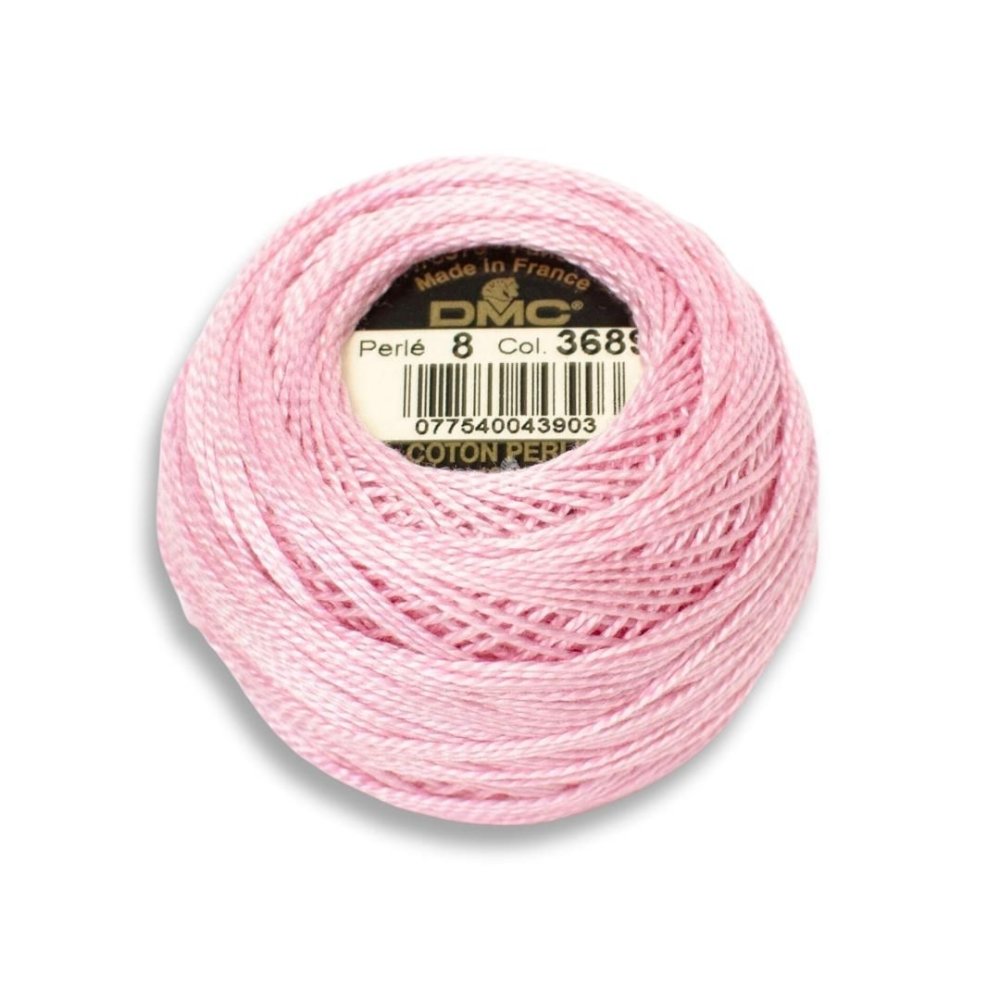 DMC Pearl Cotton Art. 116/8, 3689 Light Mauve - Broderigarn, Garn, Sticka & virka