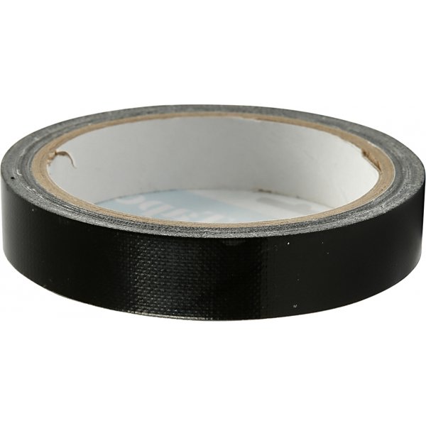 Textiltejp - svart - 25 m Textiltejp - svart - 25 m