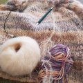 Kundbild DROPS Brushed Alpaca Silk garn - 25g - Natur (01): Garnet ör så skönt att ta på och...