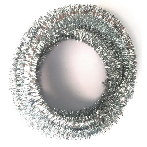 Chenilletr�d 6 mm silver, 10 meter