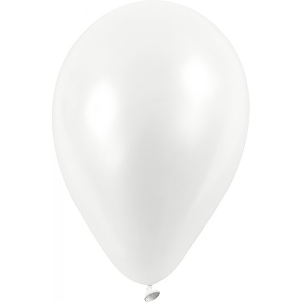 Ballonger - vit - Ø23 cm - 10 st Ballonger - vit - Ø23 cm - 10 st