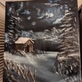 Kundbild Oljefärg W&N Winton Titaniumvit - 2 x 200 ml: Tavla där den vita färgen är en...