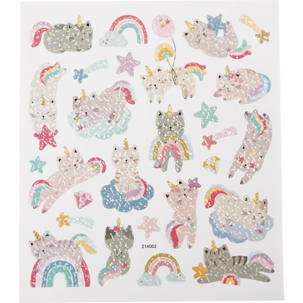 Klistermärken - unicorn katter Klistermärken - unicorn katter