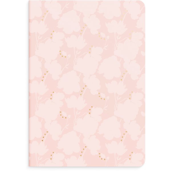 Anteckningsbok - Blommor & noter - A5 - 2-pack Anteckningsbok - Blommor & noter - A5 - 2-pack