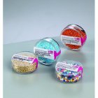 Rocaillesprlor silverlinjerade  2,6 mm - lila 500 g