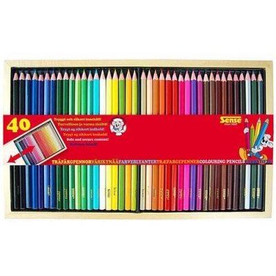 Fargeblyanter Sense - 40 blyanter