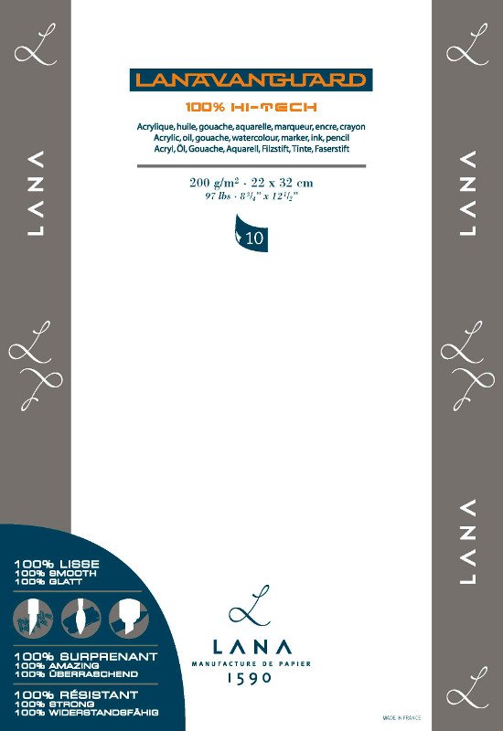 Tegneblok Lanavanguard 200 g - 220x320 - Tegneblok, Blok