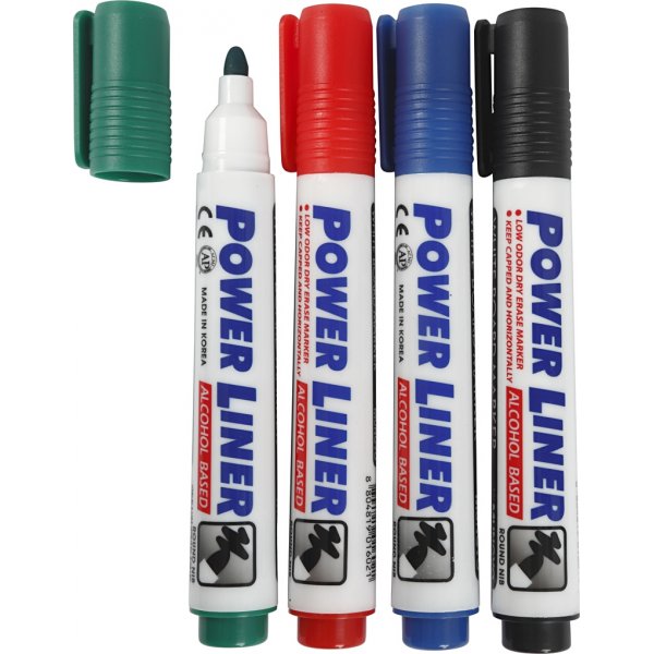 Whiteboardmarker 4 mm - mixade färger - 4 st Whiteboardmarker 4 mm - mixade färger - 4 st