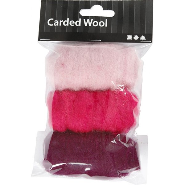 Kardad Ull - lila/rosa harmoni - 3 x 10 g Kardad Ull - lila/rosa harmoni - 3 x 10 g