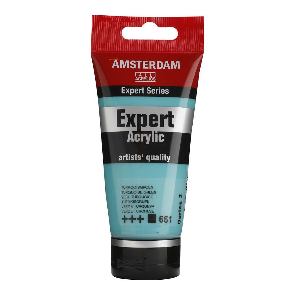 Amsterdam Acrylic Expert - 75 ml Turkisgrøn - Akrylfarver, Kunstnerfarver