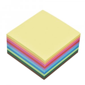 Ark for bretting - Tangram 7,5 x 7,5 - 500 ark / 70 g / m 10 farger / blandet