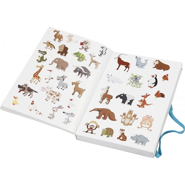 Bok med stickers Bok med stickers