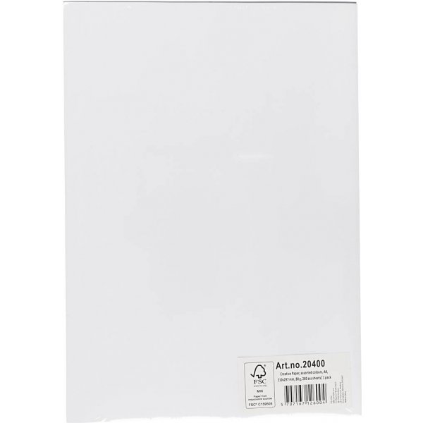 Creativ-papper - mixade färger - A4 - 280 st Creativ-papper - mixade färger - A4 - 280 st