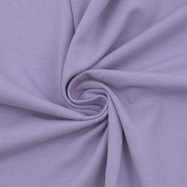 Bomullsstretchjersey Basic 2 – 150 cm - Ljuslila - Bomullsstrech, Bomullstyg, Tyger