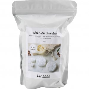 Tvålmassa med Sheasmör Granulat 500 g Vit Tvålmassa med Sheasmör Granulat 500 g Vit