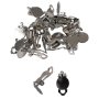 Clipsörhängen Ø 10 mm försilvrade - 20 st Clipsörhängen Ø 10 mm försilvrade - 20 st