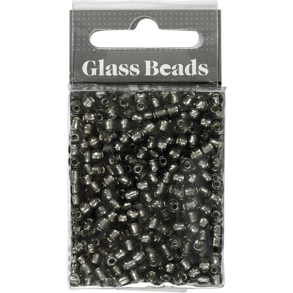Rocaillep�rlor 4 mm Klargr� 25 g