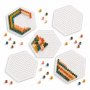 P�rlplattor i bioplast hexagon 5 st