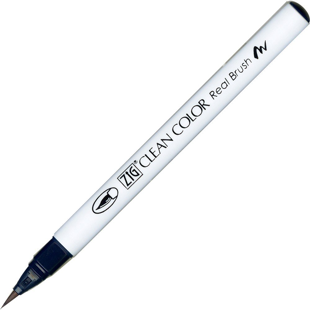Penselpen ZIG Clean Color Real Brush - Peacock Blue (038) - Penselpenne, Penne, Penne, kridt & tusch