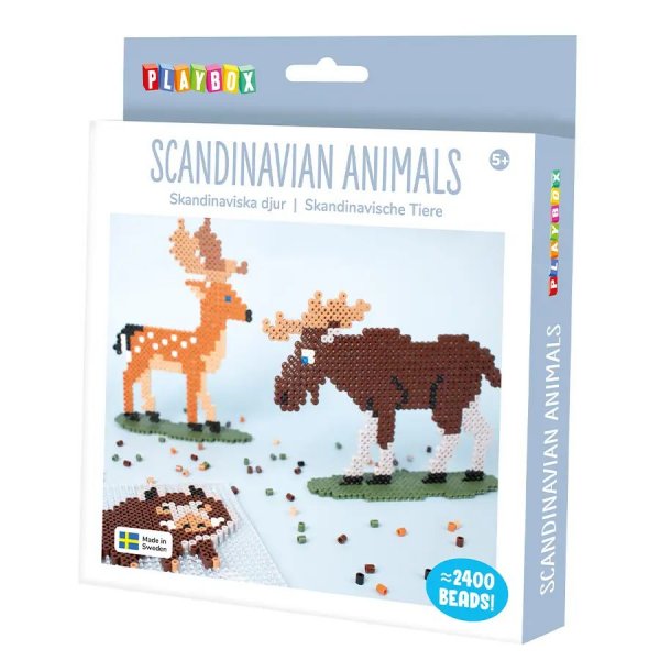 P�rlset Skandinaviska Djur - Komplett pysselset