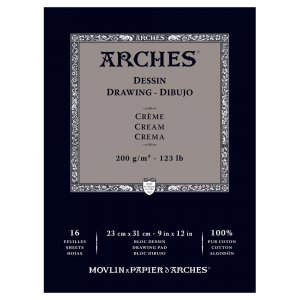 Tegnepapir Arches 200g