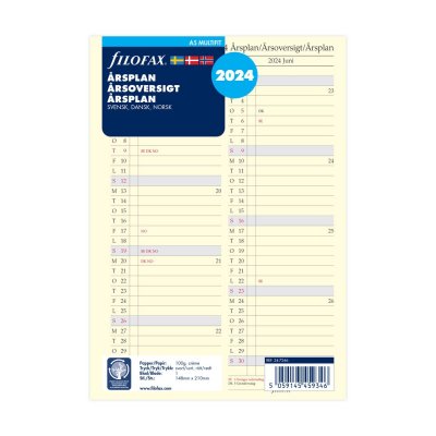 Refill til Systemkalendar A5 2024 - rsplan