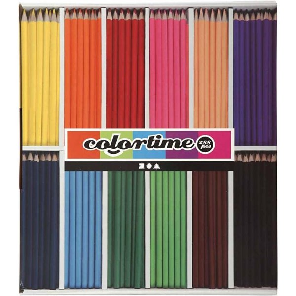 Colortime Färgblyerts - mixade färger - 12 x 24 st Colortime Färgblyerts - mixade färger - 12 x 24 st