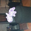 Kundbild Soft Cotton 50g - Gammelrosa: "Hippo" med rosa- lila...
