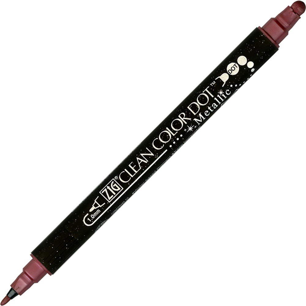 Pigmentpen ZIG Clean Color Dot - Metallic Red - Tuschpenne, Penne, Penne, kridt & tusch