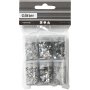 Glitter och paljetter - silver - 6 x 5 g