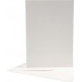 Postkort med konvolutt - off-white- 12,5 x 17,5 cm - 10 stk.